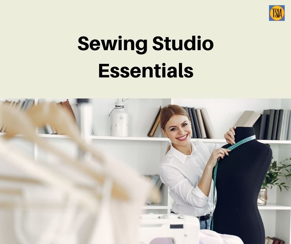 Sewing studio essentials - lights, furniture - Thread Sketching in Action
