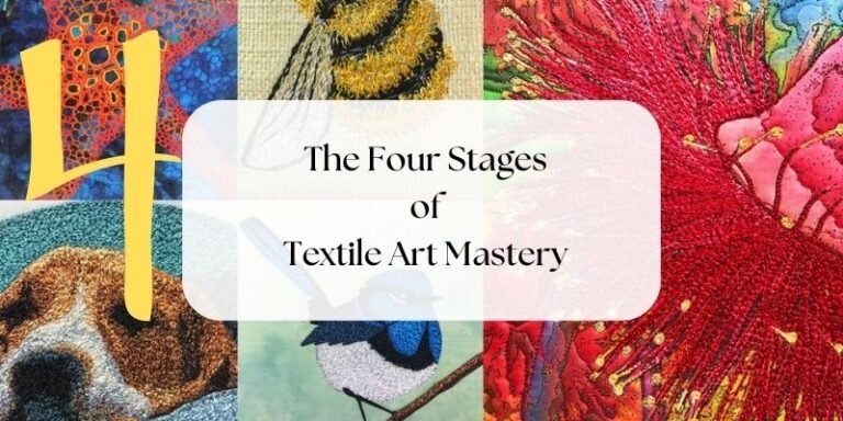 The Four Stages of Textile Art Mastery - Thread Sketching in Action