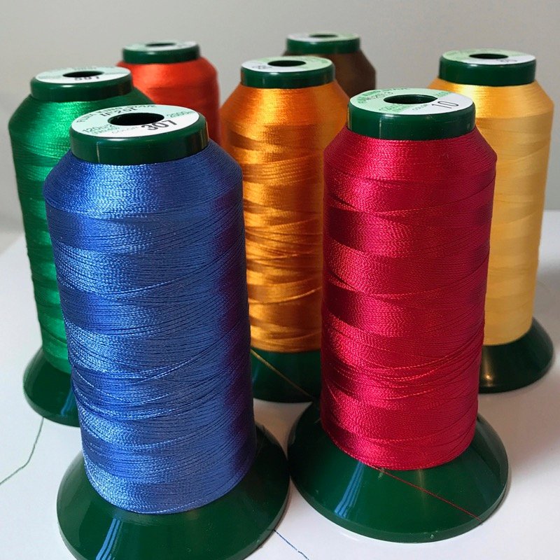 Machine Embroidery Thread is available on large cones, as well as the standard small spools.