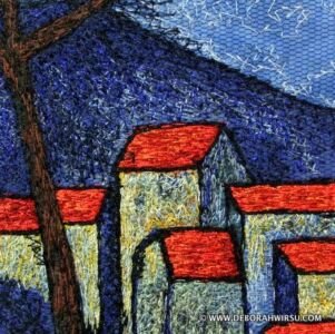 No 57 - Village with Red Roofs | Deborah Wirsu
