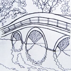 TSIA No 12 - Chinese bridge | Deborah Wirsu Textile Artist