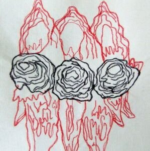 TSIA No 2 - Sturts Desert Pea | Deborah Wirsu Textile Artist