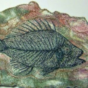 TSIA No 25 - Fossil fish | Deborah Wirsu Textile Artist