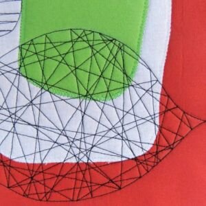 TSIA No 26 - Falling leaves Zen garden | Deborah Wirsu Textile Artist