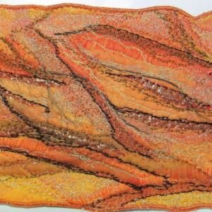 TSIA No 27 - Strata gold | Deborah Wirsu Textile Artist