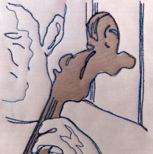 TSIA No 3 - The Cellist |Deborah Wirsu Textile Artist