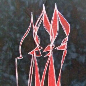 TSIA No 6 - Candles | Deborah Wirsu Textile Artist