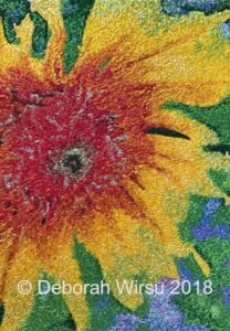 Sunburst | Deborah Wirsu | Thread Sketching in Action